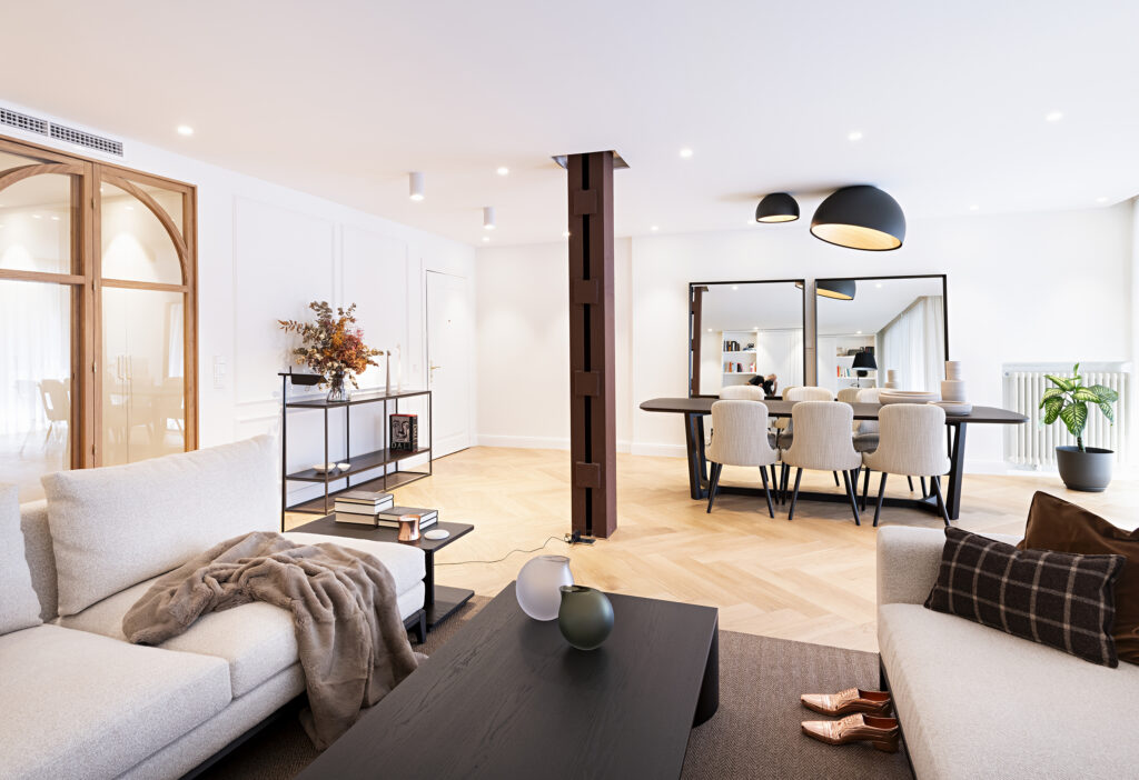 Diseño de salón en apartamento en Sagasta, Zaragoza